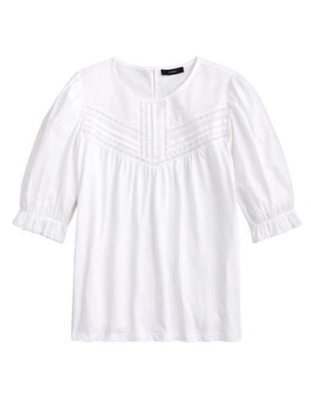 J. Crew Lace Cotton Puff Sleeve Blouse